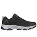 Skechers Men's Relaxed Fit: Crossbar - Cedar Sneaker | Size 12.0 | Black/Gray | Leather/Synthetic/Textile