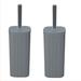 Bath Bliss 2 Pack Sailor Knot Toilet Brush In Grey Plastic | 15.55 H x 4.53 W x 4.53 D in | Wayfair KIT-26847-GREY-2PK