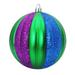 Queens of Christmas Arctic 12 Piece Glitter Assorted Ball Holiday Shaped Ornament Set Plastic in Green/Blue/Indigo | 4 H x 4 W x 4 D in | Wayfair