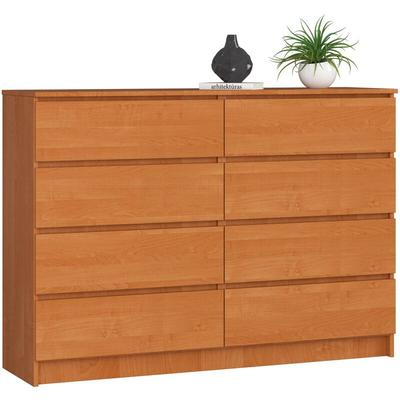 Akord - Kommode K140 Erle 138 cm 8 Schubladen B138 x H99 x T40 cm Image