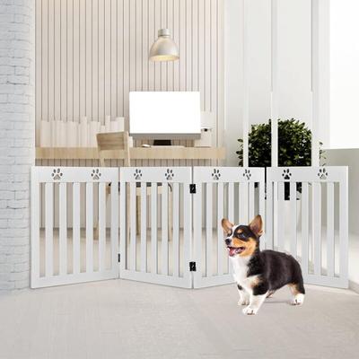 Hunde Absperrgitter, faltbares Schutzgitter, Konfigurationsgitter für Welpen, Hündchen & Katze, Image