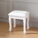 Multifunctional Vanity Stool,Makeup Dressing Stool with PU Seat