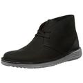 Clarks Herren Brahnz Mid Chukka Boot, Black Nubuck, 46 EU