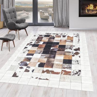 Teppich AYYILDIZ TEPPICHE "FIESTA 4306", weiß, B:120cm H:6mm L:170cm, Polyester, Teppiche, Pflegeleicht / Moderner Fell Look Image