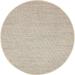 White 72 x 72 x 0.5 in Area Rug - Gracie Oaks Madelijne Abstract Machine Braided Area Rug in Black/Cream & Sisal | 72 H x 72 W x 0.5 D in | Wayfair