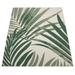 Green/White 98 x 32 x 0.24 in Area Rug - Bayou Breeze Gagny Floral Flatweave Green/Cream Indoor/Outdoor Area Rug Metal | Wayfair