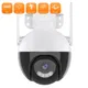 PANEPO 8MP IP Camera Smart Home Color Vision Caméra PTZ Caméra de sécurité WIFI extérieure 4MP