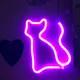Enseigne au néon Cat Kitty décoration murale USB batterie éclairage commercial veilleuse LED