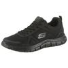 Sneaker SKECHERS "Track-Scloric", Herren, Gr. 43, schwarz, Textil, Leder, sportlich, Schuhe, Freizeitschuh, Halbschuh, Schnürschuh mit Skechers Memory Foam, Topseller