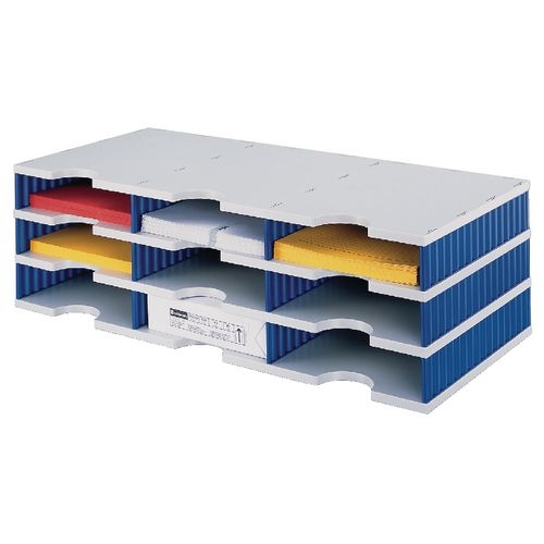 Styro Sortiersystem Grundeinheit Styrodoc® DIN C4 Grau, Blau 72,3 x 33,1 x 22,3 cm Image