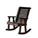 Amish Casual Heavy Duty 600 Lb Roll Back Treated Outdoor Rocking Chair in Gray/Brown | 42.75 H x 28 W x 29 D in | Wayfair CAF-028-06