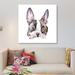 East Urban Home Winking Boston Terrier by Wandering Laur - Gallery-Wrapped Canvas Giclée Print Canvas, Cotton | 26 H x 26 W x 1.5 D in | Wayfair