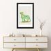 East Urban Home 'Brittany Spaniel' By Ayse Deniz Akerman Graphic Art Print on Wrapped Canvas Paper, Cotton in Green/White | 24 H x 16 W in | Wayfair