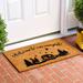 Home & More Calloway Mills 29" x 17" Non-Slip Indoor/Outdoor Door Mat Coir in Brown | 29 H x 17 W x 0.6 D in | Wayfair 107591729