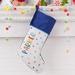 Personalization Mall Warm Winter Wishes Personalized Blue Christmas Stocking Polyester in Blue/White | 19.5 H x 7.5 W in | Wayfair 36799-BL