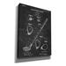 Williston Forge Golf Club Blueprint Patent Chalkboard - Wrapped Canvas Drawing Print Canvas in Black/Gray/White | 18 H x 12 W x 0.75 D in | Wayfair