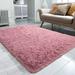 Pink 60 x 36 x 1.57 in Living Room Area Rug - Pink 60 x 36 x 1.57 in Area Rug - Mercer41 Donathan Area Rugs For Bedroom Living Room Decorative Mats_Solid Color_Blush_ | Wayfair