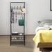 Rebrilliant Khalilah Iron Hall Tree w/ Bench & Shoe Storage Metal in Black/Gray | 72.83 H x 11.81 W x 25.6 D in | Wayfair