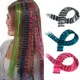 Perruque synthétique longue et lisse pour femme extension de cheveux à clipser perruque à plumes