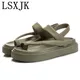 LSXJK-Tongs d'été pour femmes sandales plates assorties l'offre elles optiques chaussures