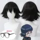 Anime Shizuku Murasaki Perruque avec Lunettes Perruques de Cheveux Synthétiques Coiffure Noire