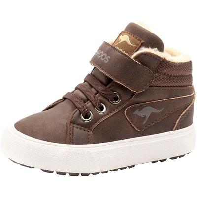 Sneaker KANGAROOS "Kavu III", Gr. 29, braun, Synthetik, sportlich, Schuhe, gefüttert