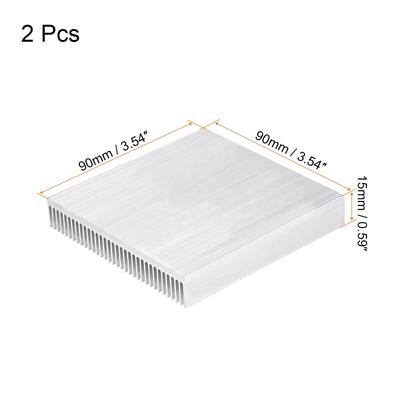 Electronic Cooler Aluminium Heatsink for CPU Silver Tone