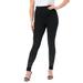 Plus Size Women's Rhinestone And Pearl Legging by Roaman's in Black Embellishment (Size 42/44) Embellished Sparkle Jewel Stretch Pants