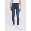 Skinny-fit-Jeans ARIZONA "Ultra Stretch" Gr. 52, N-Gr, blau (dark, blue, used) Damen Jeans Röhrenjeans