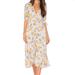 Free People Dresses | Free People Love Of My Life Dress In Neutral Combo Print Size Large | Color: Gray/Yellow | Size: L