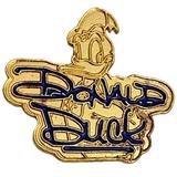 Disney Jewelry | Disney Pin 1.25” Donald Duck Enamel Brooch | Color: Blue/Gold | Size: 1.25”