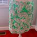 Lilly Pulitzer Skirts | Lilly Pulitzer Crab And Lobster Print Crochet Lace Design Miniskirt Sz 8 | Color: Green/White | Size: 8