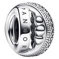 Pandora Pandora Signature Logo PavÃ© & Beads Charm 792317C01