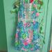 Lilly Pulitzer Dresses | Lilly Pulitzer Women's Fitted Shift Dress Size 00 | Color: Blue/Pink | Size: 00