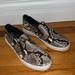 Michael Kors Shoes | Michael Kors Snakeskin Sneakers | Color: Black/Brown | Size: 8