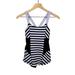 Lululemon Athletica Tops | Lululemon Striped Work It Out Tank Top In Sea Stripe Polar Haze Black/Black 4 | Color: Black/Blue | Size: 4