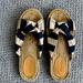 J. Crew Shoes | J Crew Blue And White Striped Sandals | Color: Blue/White | Size: 6.5