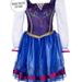 Disney Costumes | Disney Frozen Anna Traveling Costume Dress | Color: Black/Blue | Size: 4-6x