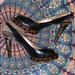 Jessica Simpson Shoes | Jessica Simpson Black Patent Open Toe Heel 9 | Color: Black/Brown | Size: 9
