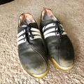 Adidas Shoes | Adidas Adipure 816221 Mens Golf Shoes Black/White Leather Stripes Lace Size 10.5 | Color: Black/White | Size: 10.5