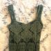 Free People Dresses | Intimately Free People Sweetheart Bodycon Midi Dress Olive Green/Black Sz M/L | Color: Black/Green | Size: M