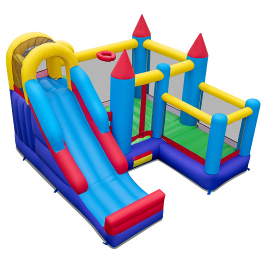 Costway 4-in-1 Inflatable Bounce Castle without Blower