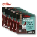 Alice A503 Cordes de Guitare Electrique Simple 1-6 cordes Cordes en alliage de nickel avec