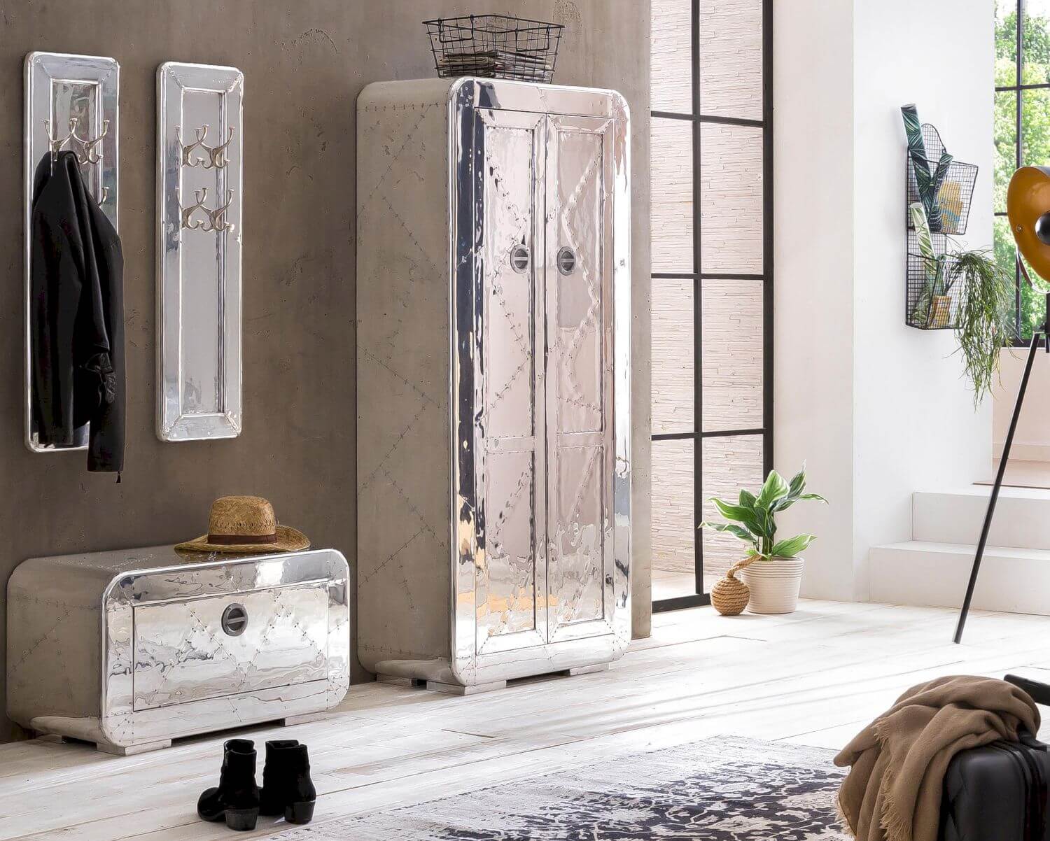 SIT »Airman« Dielen-Set 4-teilig MDF mit Alu beschlagen