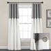 Lush Decor Linen Button 100 Percent Lined Blackout Window Curtain Panel Single