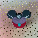 Disney Accessories | Lady Tremaine Mickey Head Icon Disney Parks Disney Pin | Color: Gray/Red | Size: Os