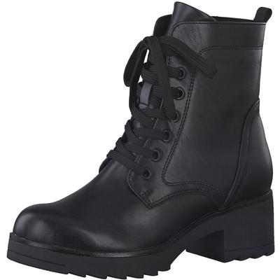 Schnürstiefelette MARCO TOZZI, Damen, Gr. 37, schwarz, Lederimitat, unifarben, modisch, Schuhe, mit FEEL-ME Ausstattung Image