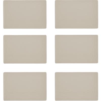 Platzset ZELLER PRESENT, beige (creme), B:30cm L:45cm, Platzsets, Kunstleder, metallic, 30x45 cm Image