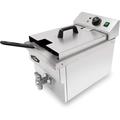 KWS KitchenWare Station KWS Commercial 1750W Electric Deep Fryer w/ Faucet Drain Valve System in Gray | 17 H x 13.7 W x 21 D in | Wayfair DY-11