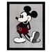 Black/Gray 120 x 94 x 0.5 in Area Rug - Licensed Disney Mickey Mouse Standing Classic Pose Indoor Area Rug | 120 H x 94 W x 0.5 D in | Wayfair